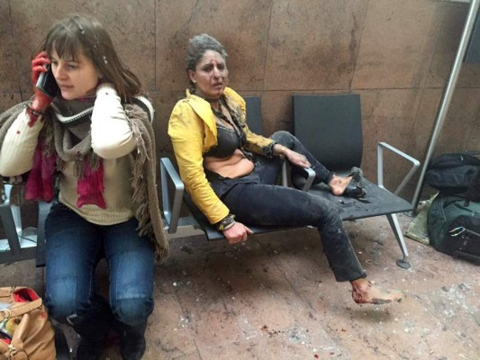 Las fotos del terror que vivió Bruselas