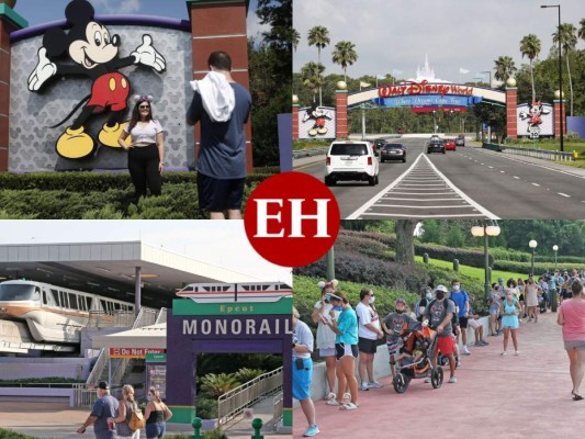 Imágenes de la reapertura de Disney World en plena curva de contagios en Florida