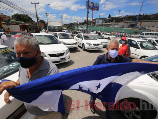 Colapsada la capital durante protesta de transportistas este lunes