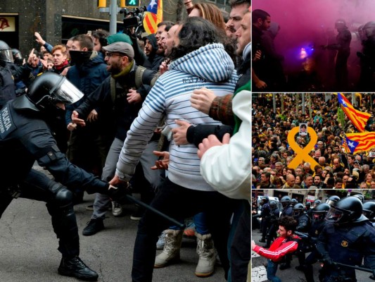 FOTOS: Protestas en Cataluña tras el arresto del expresidente Carles Puigdemont en Alemania
