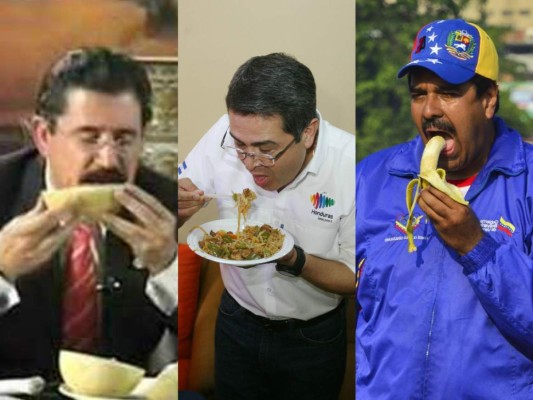 JOH, Mel y otros presidentes que se exhibieron comiendo en público