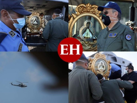 FOTOS: La Virgen de Suyapa y el Santísimo sobrevuelan cielo hondureño ante pandemia