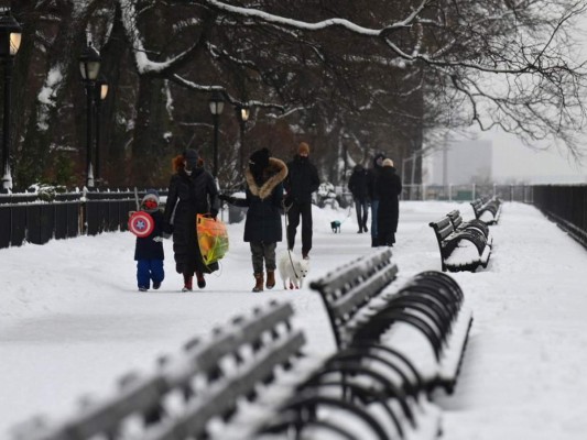 Las imágenes más impresionantes de la nevada en Nueva York