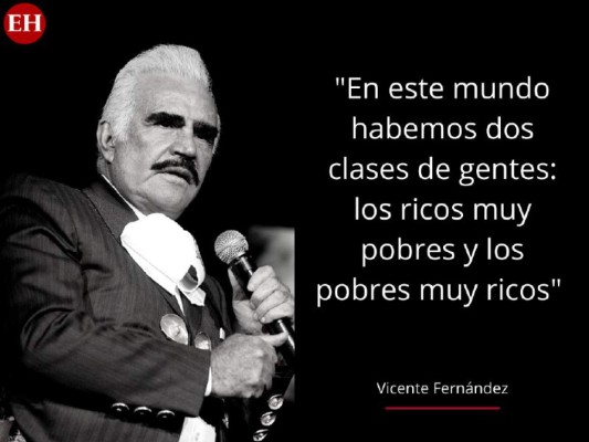 12 frases memorables de Vicente Fernández