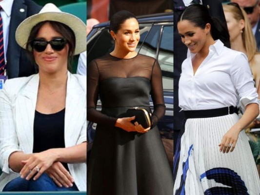 FOTOS: Los vestidos de Meghan Markle tras el nacimiento de su hijo