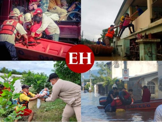 Continúa el rescate de hondureños afectados tras el doloroso paso de Eta (FOTOS)