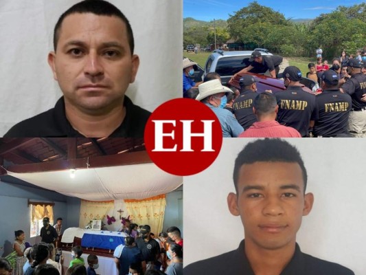 'Soñaron con una Honduras mejor': Doloroso último adiós a capitán y a agente de Fuerza Antimaras