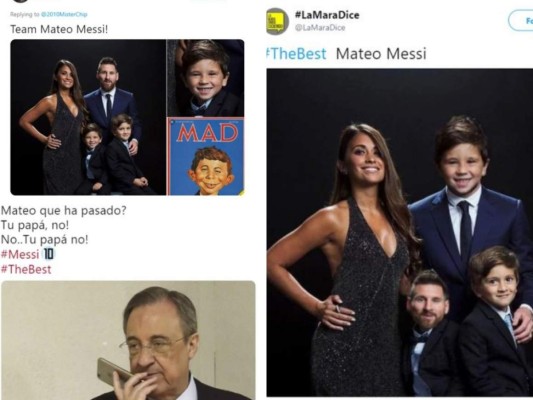 Mateo Messi protagoniza los mejores memes tras la entrega The Best 2019