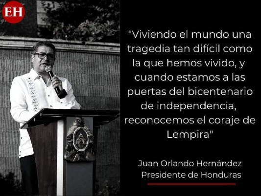 Las frases del presidente Hernández en el 199 aniversario de Independencia