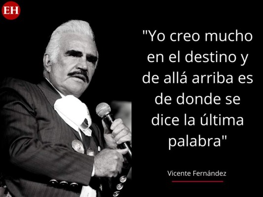 12 frases memorables de Vicente Fernández