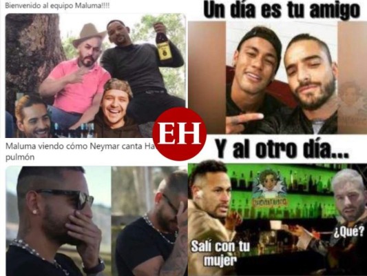 Los memes que dejó el trío amoroso entre Maluma, Nathalia Barulich y Neymar