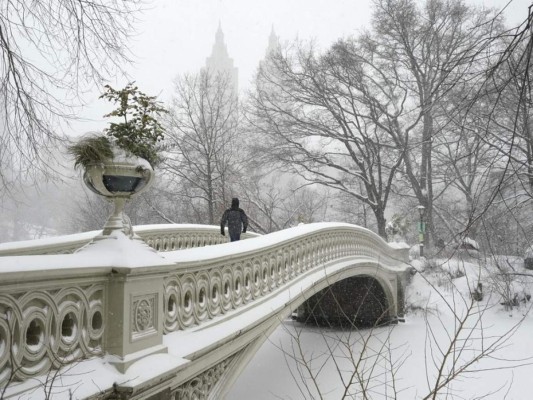 Las imágenes más impresionantes de la nevada en Nueva York