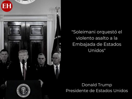 Las frases de Trump tras el ataque de Irán a bases militares de EEUU