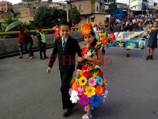 Escolares hondureños rinden homenaje a la Patria llenó de color y sonrisas  