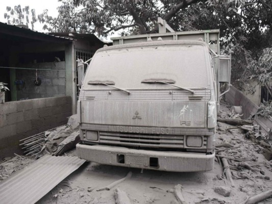 Así quedó la zona en donde se registró la erupción del volcán de Fuego en Guatemala