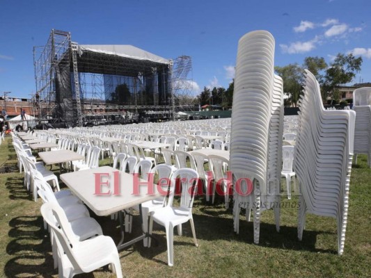 Desmontan escenario donde se presentaría Marco Antonio Solís en Tegucigalpa