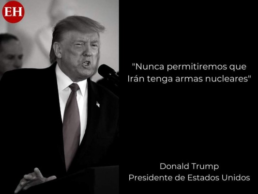 Las frases de Trump tras el ataque de Irán a bases militares de EEUU