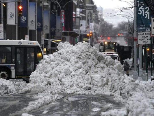 Las imágenes más impresionantes de la nevada en Nueva York