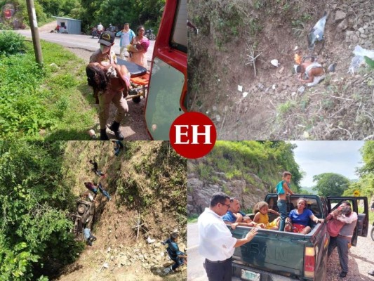 En fotos: La trágica muerte de una pareja recién casada y tres niños víctimas del accidente vial en Choluteca  