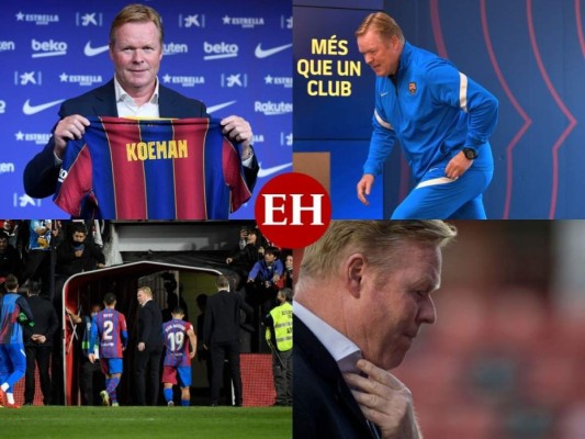 Los 14 meses caóticos de Ronald Koeman en el Barcelona (Fotos)