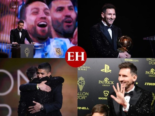 Así vivió Messi la entrega de su séptimo Balón de Oro (Fotos)