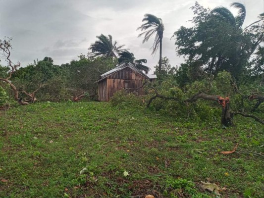 FOTOS: Huracán Iota ya deja severos daños en La Mosquitia