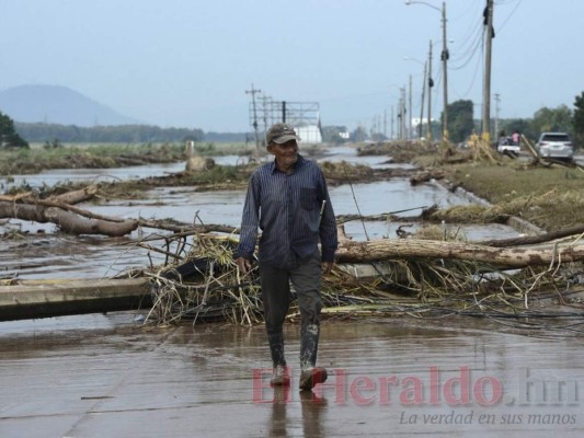 FOTOS: El agua baja y deja ver los niveles que alcanzó debido al paso de la tormenta Eta   