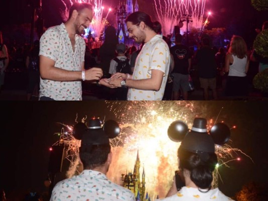 FOTOS: Así fue la propuesta de matrimonio del periodista hondureño Carlos Mendoza en Disney