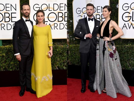 Las parejas que brillaron en los Golden Globes 2017