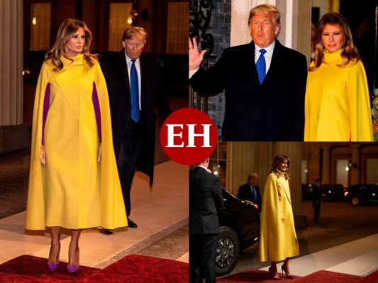 El criticado atuendo de Melania Trump durante su visita a la Familia Real