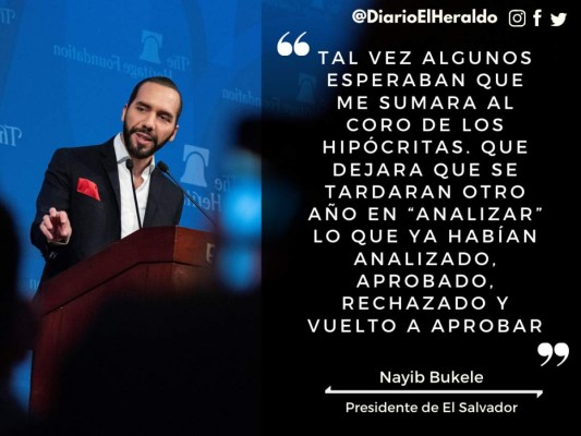 Las frases de Bukele en medio de crisis constitucional en El Salvador