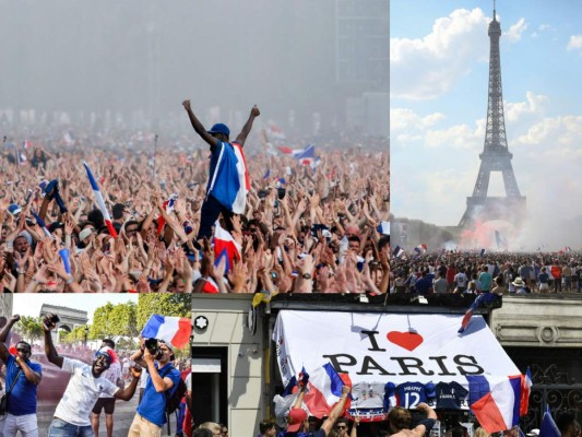 FOTOS: La locura en París tras la coronación de Francia como campeón del Mundo en Rusia 2018