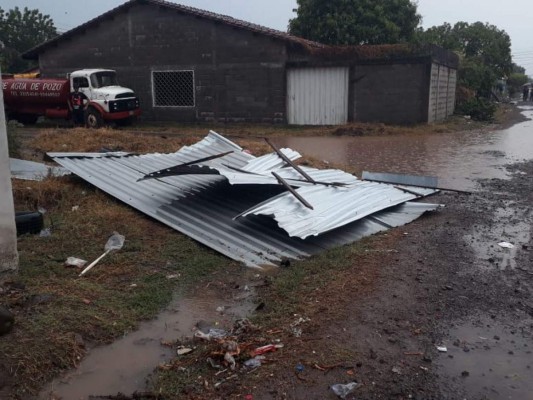 Vendaval provoca severos daños en Choluteca (Fotos)