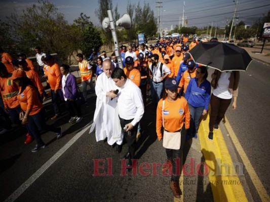 FOTOS: Así fue la peregrinación de Copeco en honor a la Virgen de Suyapa