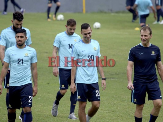 Así fue el primer entreno de Australia en territorio hondureño