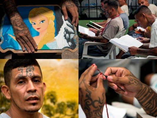 FOTOS: Así es la rehabilitación de expandilleros de la Mara Salvatrucha (MS-13) y Barrio 18 en la cárcel de El Salvador