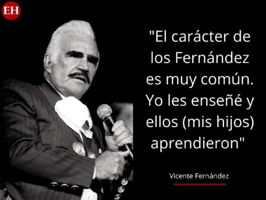 12 frases memorables de Vicente Fernández