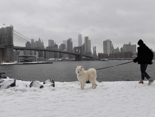 Las imágenes más impresionantes de la nevada en Nueva York