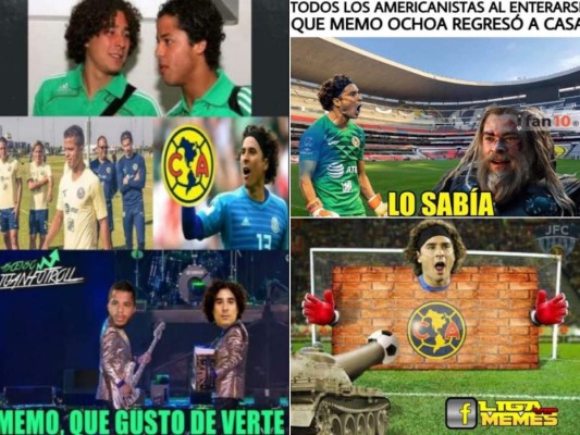 Memo Ochoa regresa al América y usuarios aprovechan para dedicarle divertidos memes