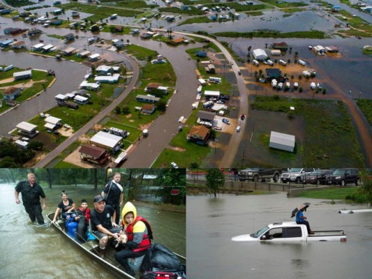 FOTOS: Texas y Luisiana, con agua hasta el cuello por tormenta Imelda