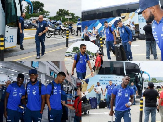 FOTOS: Así viajó la Selección de Honduras a Martinica para disputar la Liga de Naciones de Concacaf   