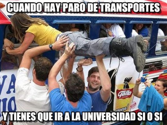 Hondureños toman con humor el paro nacional de transporte y viralizan divertidos memes