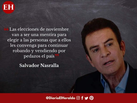 Las frases de Salvador Nasralla luego de la aprobación de la nueva Ley Electoral