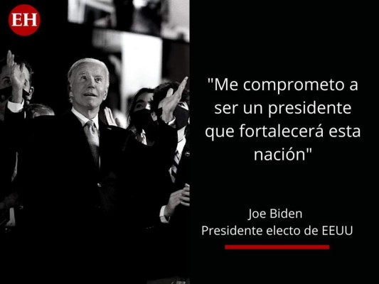 Las frases del primer discurso de Joe Biden, presidente electo de EEUU