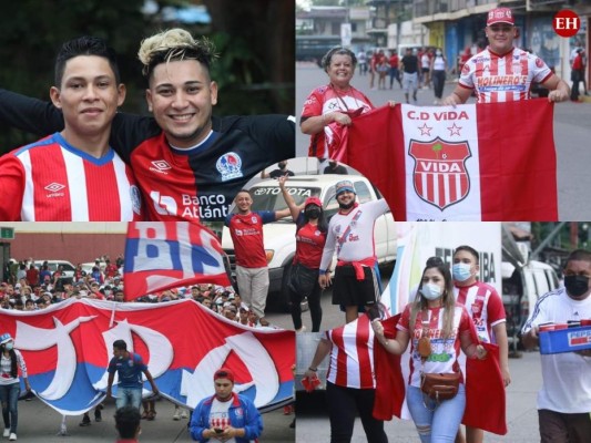 ¡Llenazo en el Municipal Ceibeño! Aficionados de Olimpia y Vida ponen ambiente festivo en La Ceiba