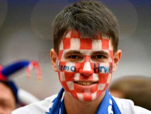 Los rostros más coloridos y apasionados de la final entre Francia y Croacia