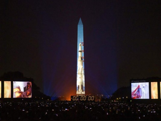 FOTOS: Así vive EE UU el 50 aniversario de la llegada del hombre a la Luna