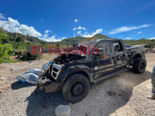 FOTOS: Así quedó el vehículo del alcalde capitalino 'Tito' Asfura tras aparatoso accidente