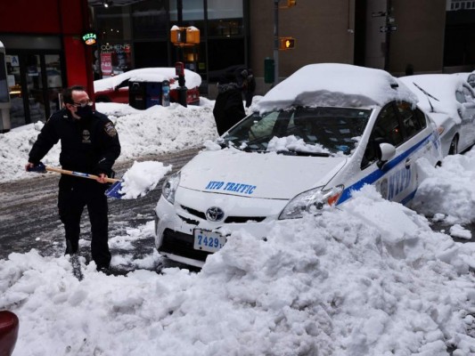 Las imágenes más impresionantes de la nevada en Nueva York