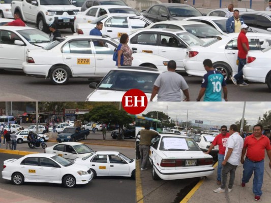 FOTOS: Colapsada, así permanece la capital durante paro de taxis